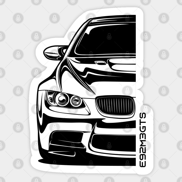 E92 M3 GTS Sticker by idrdesign